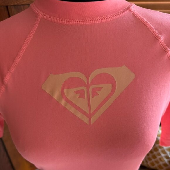 Roxy Whole Hearted Short Sleeve Swim Shirt/Rash Guard - Picture 2 of 6